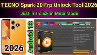 TECNO Spark 20 (KJ5) Frp bypass by Unlock Tool 2026