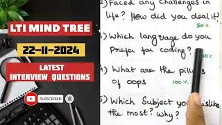 LTI Mind tree latest interview questions |confirm job| #interview #ltimindtree #job #preparation