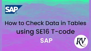 How to check data in database table in SAP | SE16 T-code | Data Browser | RVTS