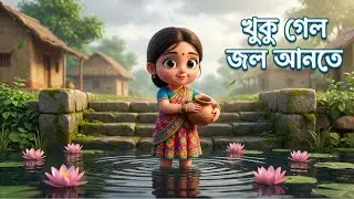 আকাশ জুড়ে মেঘ করেছে | খুকু গেল জল আনতে | মজার বাংলা ছড়া | 3D Kids Cartoon | Family Time BD