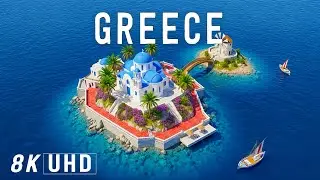 8K Greece | Timeless Aegean Coast, Crystal Blue Seas & Pure Mediterranean Beauty | 8K UHD 120FPS