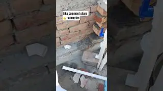 how to 45 degree pipe connection#dreamhouse #construction #tiles #bathroomdrain