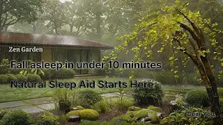 Zen Garden- Fall asleep faster than ever. Nature Lullaby. Fades to black after 20 mins