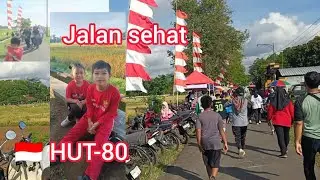 Jalan sehat semangat HUT RI KE-80 🇮🇩