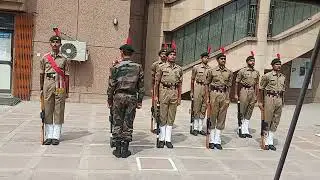 Guard of Honour in Bhim rao ambedkar college