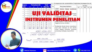 Uji Validitas Manual