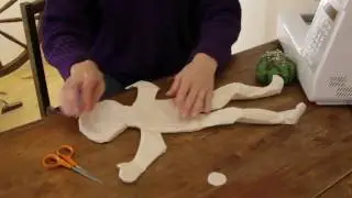 Rag Doll Making: Part 6 - Final steps before stuffing a rag doll.