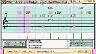 Mario Paint Composer - Undertale - Bonetrousle