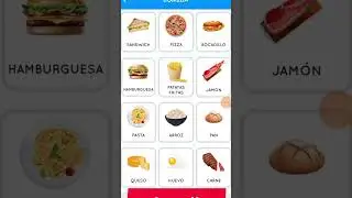 Learn the names of the types of food in Spanish, audio and video, with an English translation