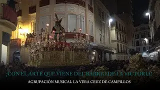 Nazareno de los Pasos (Hermandad del Rocío) Málaga 2024 Calle Echegaray. Doble curva
