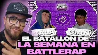 Reacci&oacute;n BARRAS del WEST - ZALA vs GIAN - El batall&oacute;n de la semana se queda en el WEST