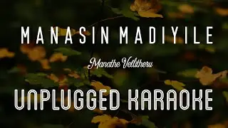 Manasin Madiyile - Manathe Vellitheru | Karaoke with Lyrics | unplugged | Sebin Xavier | Anju Joseph