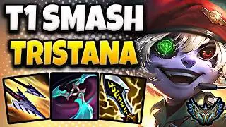 T1 Smash Tristana vs Ezreal [ ADC ] Korea Challenger 1526 LP | Patch 25.19