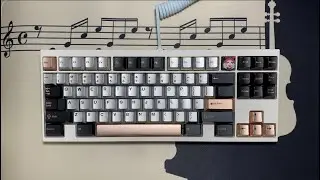 Owlab MR.Suit Babypowder Gold Chamfer | Everglide Aqua King | PC Plate | All Foam | Aluvia Keycap