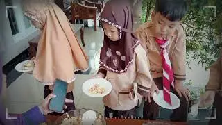 Menu sehat nasi goreng dan roti bolu