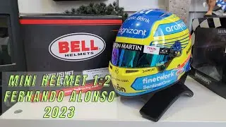 Mini Helmet 1:2 Fernando Alonso Season 2023 Aston Martin