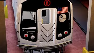Virtual Railfanning a NIS R160 “(B)” train to Coney Island Yard in Roblox. *With horn slautes*