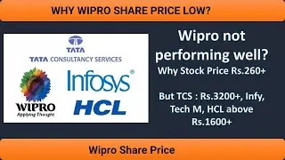 WHY WIPRO SHARE PRICE LOW COMPARING TO ALL OTHER IT COMPANIES? | In Tamil