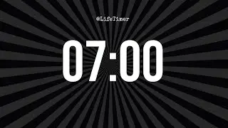 7 Minute Focus Timer with Ticking Sound & Alarm ⏰