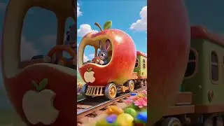 Yummy Food Train Ride! 🚂🍔 | Tasty 3D Cartoon #Shorts