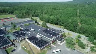 Solar Energy System on MDI High School in Bar Harbor Maine