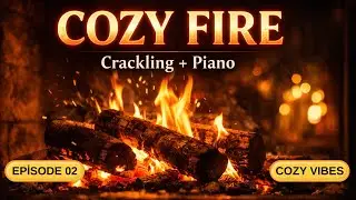 1 Hour Fireplace 🔥 Soft Piano Music 🎹 | Relax, Focus & Sleep Ambience