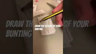 How to make mini paper bunting 😘 #art #drawing #tadc