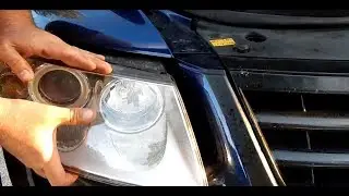 How to change a halogen light bulb with a VW Touareg Porsche Cayenne Audi Q7 (ENGLISH)