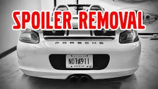 Porsche 987, Spoiler Removal