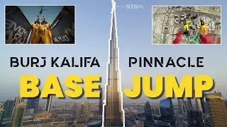 BASE jump from Burj Khalifa Pinnacle | 2014