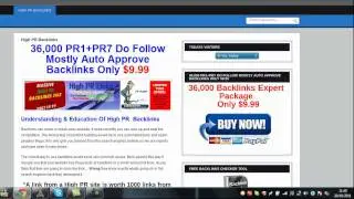 36,000 PR1+PR7 Backlinks At $9.99 Review For HighPrBacklinks.Net