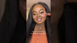 Trying on Juvia&rsquo;s Place Liquid Blush in Lilly Blush 🎀😍  #juviasplace #juviasplaceblush #makeup
