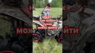 На такой резине нельзя на болото , думают все )! #квадроцикл #atv #offroad #superatv