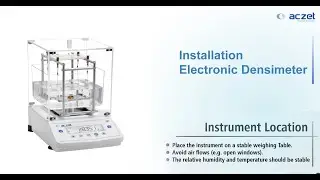 Aczet CY-GT Series Installing Electronic Densimeter
