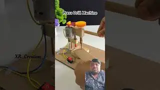 Homemade press drill machine with Dcmotor #youtubeshorts​ #shorts​ #dcmotor​ #motor​ #diy​ #tech​