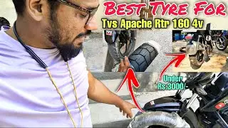 This Dual Purpose Tyre for TVS Apache RTR 160 4V Is The Best🔥Under Rs 3000👌Apollo TRAMPLR ST💥