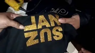 Golden Silk Screen Print Demo | A4z Graphic