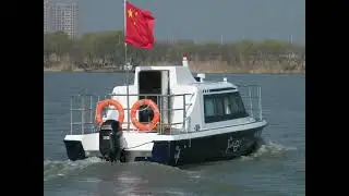 Impermeable Fiberglass Patrol Boat for Marine Ambulance, Fiberglass Boat, Speed Boat