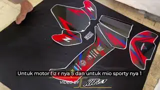 Pesanan 6 decal untuk team racing siap dikirim🏁📦📦📦 #decalfizr #decalstikerfizr #fizrmodif