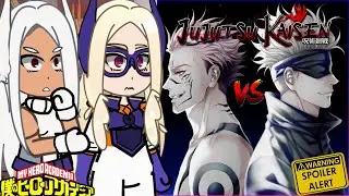 MHA/BNHA Pro heroes react to Gojo vs Sukuna  || Gacha React || Part- 2