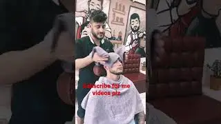 Hot towel at barber shop #shortvideo #barbershop #subscribe #grow
