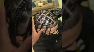 Men&rsquo;s box braids 🤍 #menboxbraids #mediumbraids #menprotectivestyle