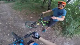 Freeriding in forest POVbikes