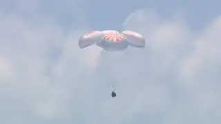 SpaceX Dragon Endeavour Splashdown in 4K