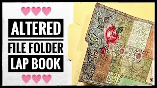 Создание дневника &mdash; переделанная папка &mdash; наплечная книга &mdash; часть 1 #cathysgardenyoutubechannel