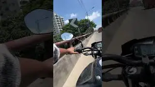 4 minutes from ECB to KURIL(AIUB)! #speed #bike 