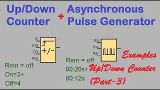 Siemens PLC ---Examples Asynchronous pulse generator &  Up-Down Counters in the LOGO!-(Part-3)