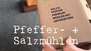 Pfeffer- und Salzm&uuml;hlen aus Spessarteiche mit Schweizer Schneidewerken. Premium Qualit&auml;t