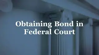 A Guide to Obtaining Bond in a Federal Criminal Case
