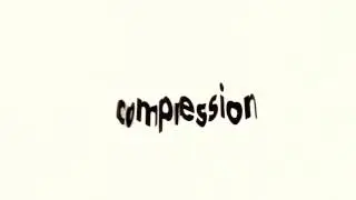 Compression, moving words video